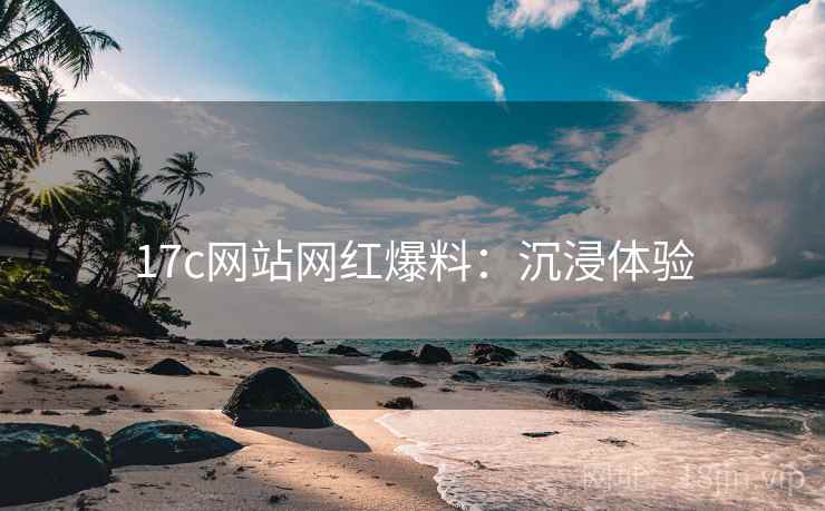 17c网站网红爆料：沉浸体验