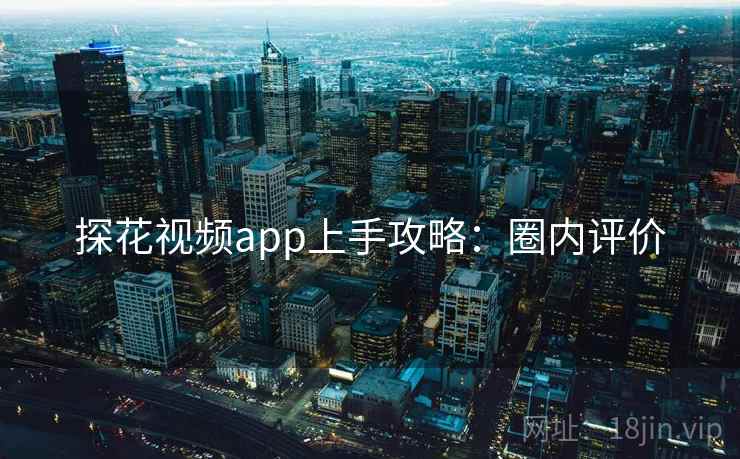 探花视频app上手攻略:圈内评价 探花视频app上手攻略:圈内评价